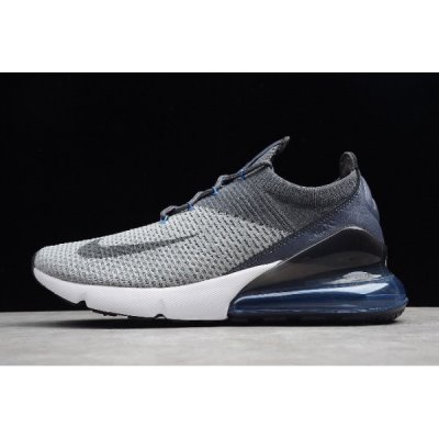 Nike Erkek Air Max 270 Flyknit Açık Gri / Koyu Gri Koşu Ayakkabısı Türkiye - JHTNC3Z7